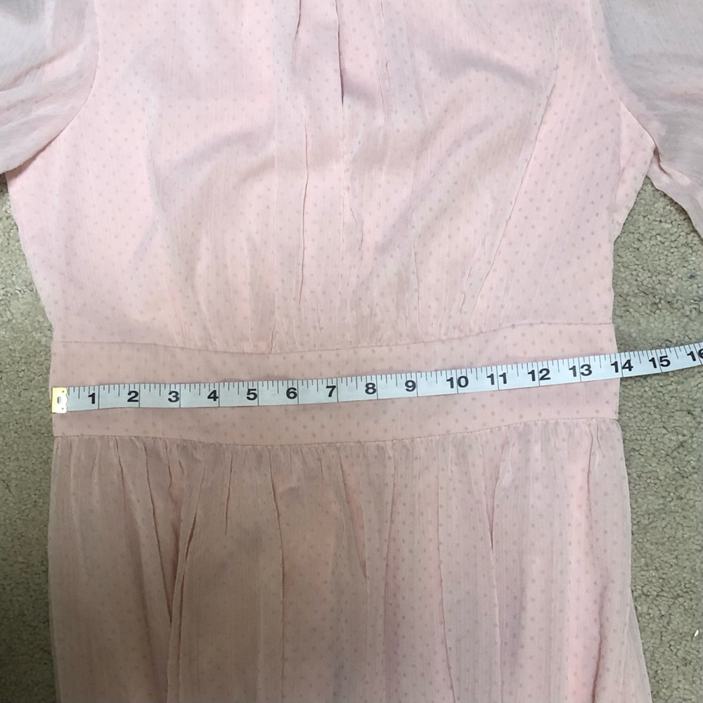 Louise Swiss Dot Sheer Tie Sleeves dress - Picture 3 of 6